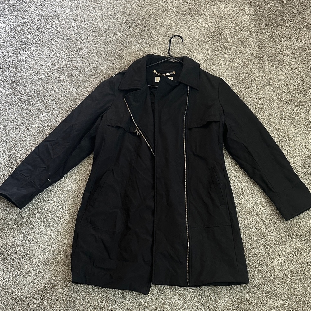 Michael Kors Winter Raincoat Jacket Large Water Resistant Black